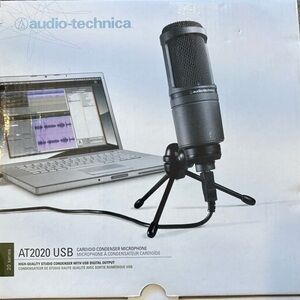 Audio Technica AT2020 USB Cardioid Microphone - Black